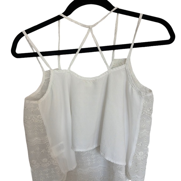 White lace cami cropped top - Picture 2 of 3